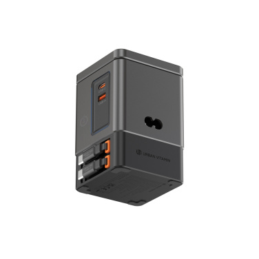 Logotrade promotional giveaway image of: Urban Vitamin Sacramento 105W GAN charger+retractable cables