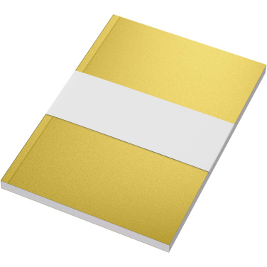 Logo trade advertising product photo of: Novella Austen A5 metallic soft cover notebook - 100 sheets