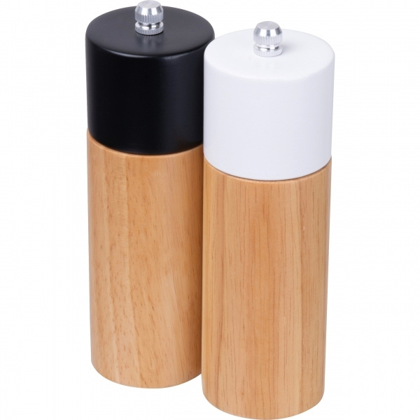 Logo trade promotional giveaways image of: Salt & pepper mill set DAKAR