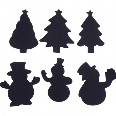 Logo trade promotional giveaways image of: Scratch-off Christmas ornaments SOUTH POLE