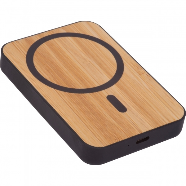 Logo trade promotional merchandise picture of: Wireless power bank 5 000 mAh CAIRO