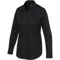 Citrine twill women's shirt, Solid black