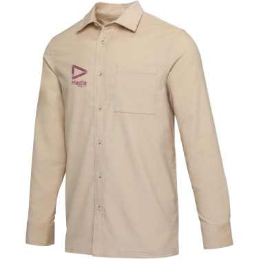 Logo trade business gifts image of: Alum corduroy unisex shirt