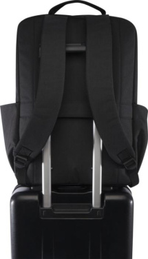 Logo trade promotional gifts image of: Libra 15” GRS recycled laptop backpack 15L