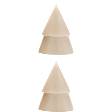 Logo trade promotional products picture of: Originalhome Xmas tree candle set of 2 - M