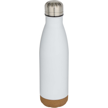 Logotrade promotional product image of: Cove 500 ml double wall vacuum insulated stainless steel water bottle with cork details