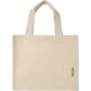 Logotrade corporate gift image of: Odessa 220 g/m² GRS recycled cotton mini gusset tote bag 9L