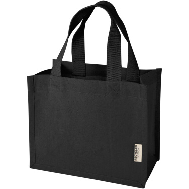 Logo trade corporate gifts image of: Odessa 220 g/m² GRS recycled cotton mini gusset tote bag 9L