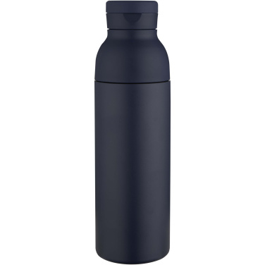 Logo trade promotional merchandise picture of: Illuminate 650 ml RCS recycled double wall stainless steel water bottle with 3-piece lid set