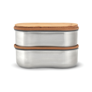 Logotrade advertising products photo of: Black+Blum Stainless Steel Double Bento Box