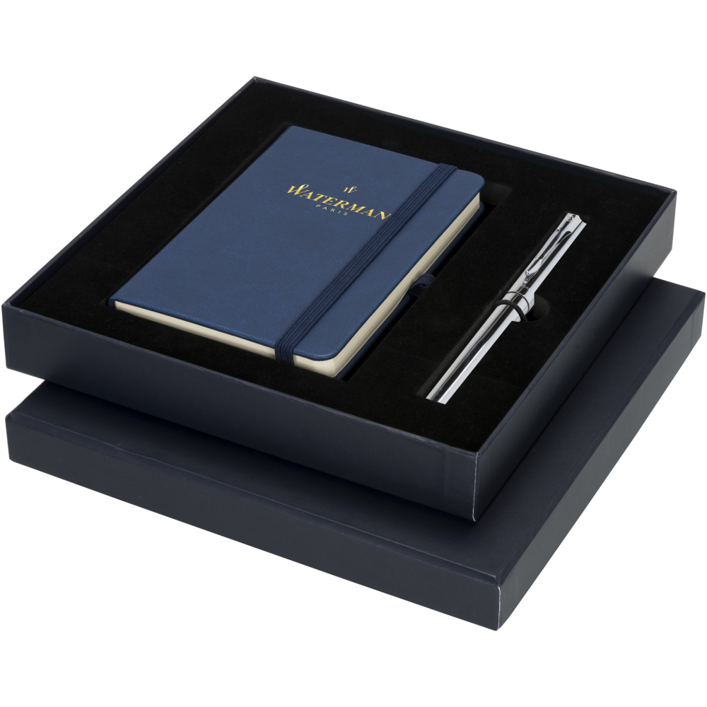 Logo trade promotional items picture of: Waterman gift box with A6 notebook