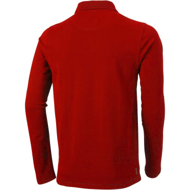 Logo trade promotional giveaways picture of: Oakville long sleeve men's polo