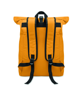 Logo trade promotional merchandise picture of: 600Dpolyester rolltop backpack