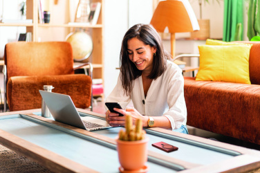 Logo trade promotional merchandise picture of: Wireless charger power bank