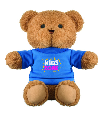 Logo trade promotional giveaways picture of: Teddy bear with t-shirt 23 cm