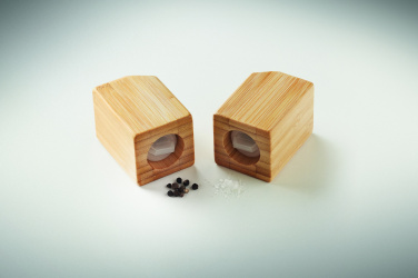 Logotrade business gifts photo of: Bamboo salt & pepper set