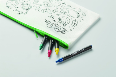 Logotrade business gifts photo of: Pencil case with 4 crayons