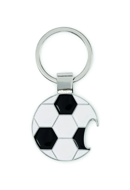 Logotrade promotional product picture of: Football keyring with opener
