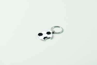 Logo trade corporate gifts image of: Football keyring with opener