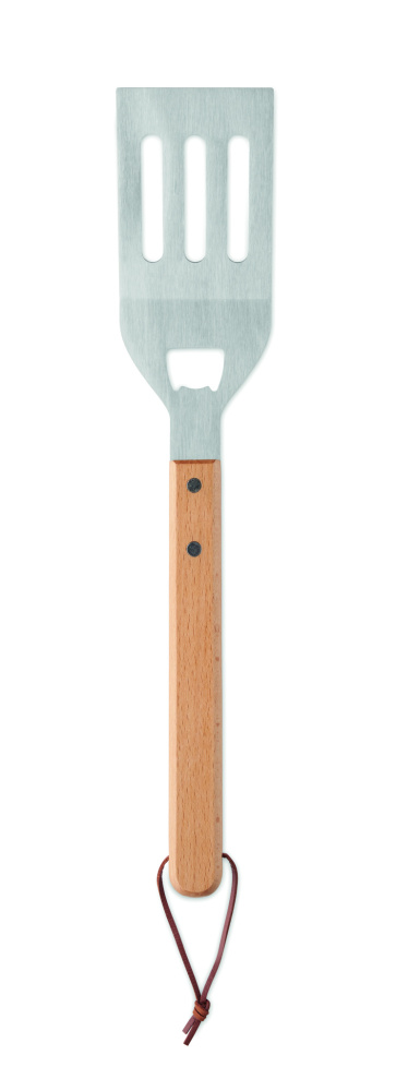 Logo trade advertising products image of: BBQ spatula in beechwood