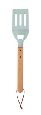 Logo trade promotional giveaways image of: BBQ spatula in beechwood
