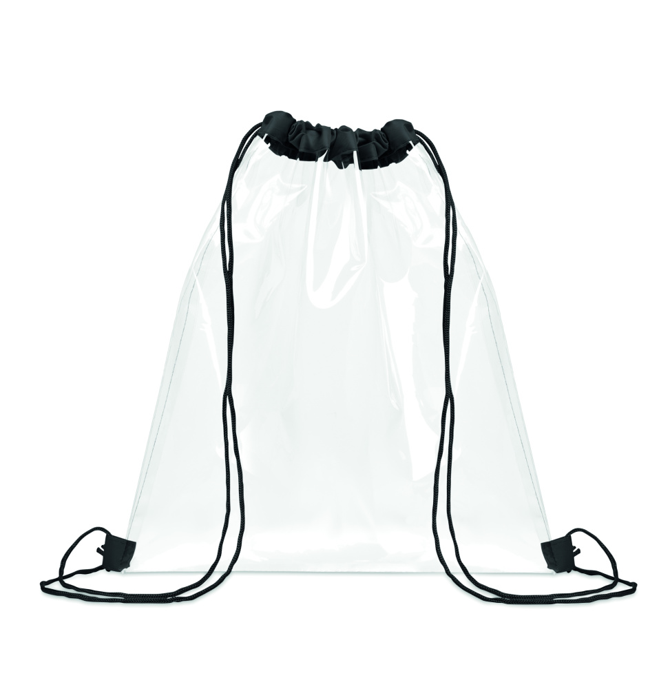 Logotrade promotional product picture of: Transparent drawstring bag