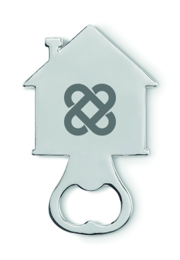 Logo trade promotional gift photo of: House shape bottle opener