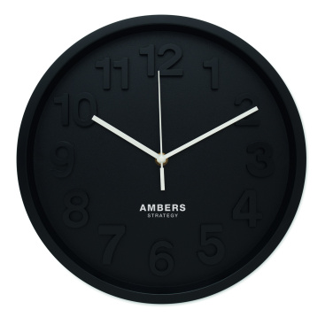 Logo trade advertising products picture of: Wall clock in PP