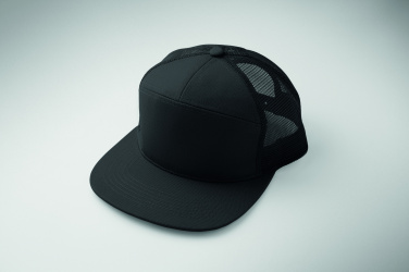 Logo trade promotional merchandise image of: 7 panel flat visor cap