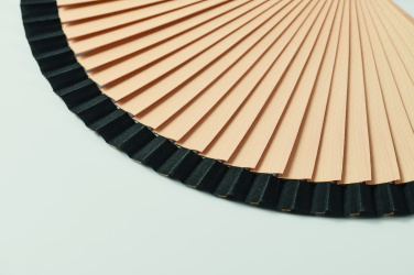 Logo trade corporate gift photo of: Wooden hand fan