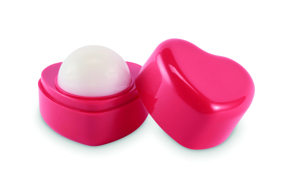 Logo trade promotional giveaway photo of: Heart shape vegan lip balm