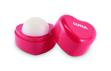 Logo trade promotional items picture of: Heart shape vegan lip balm