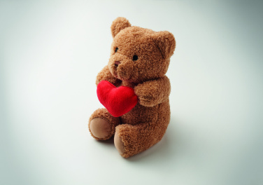 Logotrade promotional merchandise photo of: Teddy bear with heart 23cm