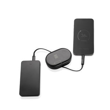 Logo trade promotional giveaways image of: Chargevix RCS rplastic Multi-functional 60W charging set