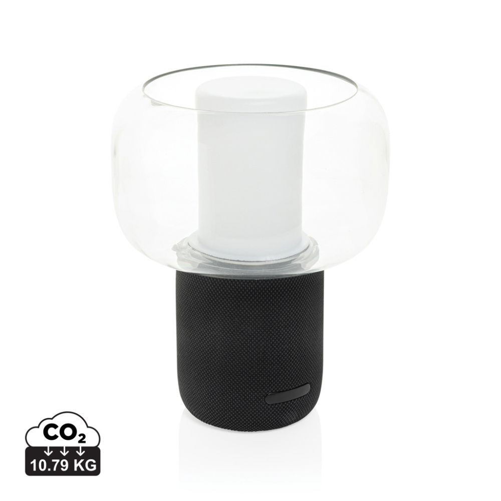 Logotrade promotional giveaway picture of: Lux RCS recycled plastic 10W speaker lamp