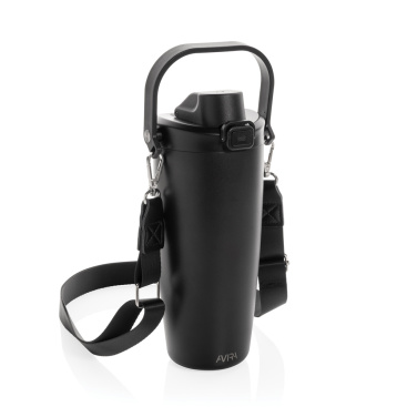 Logo trade promotional gifts picture of: Avira Ayala RCS re-steel duosip lockable crossbody tumbler