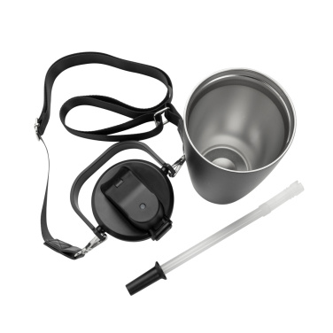 Logotrade promotional giveaways photo of: Avira Ayala RCS re-steel duosip lockable crossbody tumbler