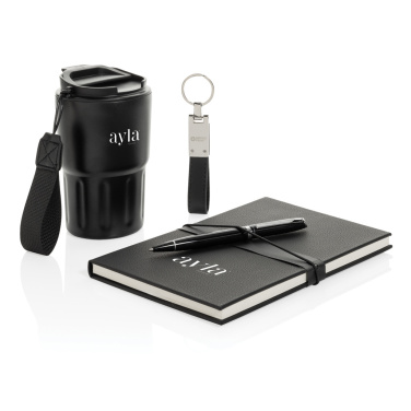 Logo trade corporate gift photo of: Swiss Peak RCS certified deluxe business gift set w/ tumbler