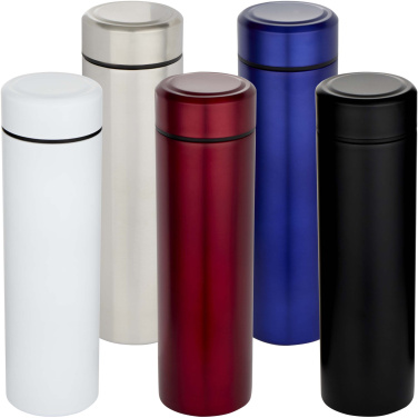 Logo trade advertising product photo of: Taylor 450 ml double wall stainless steel flask with tea strainer