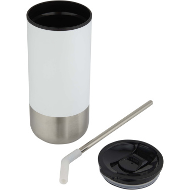 Logo trade promotional items picture of: Grayson 480 ml RCS recycled insulated tumbler with straw