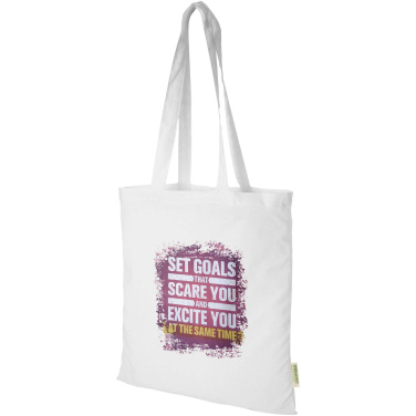 Logo trade promotional item photo of: Odisha 140 g/m² OCS organic tote bag 7L