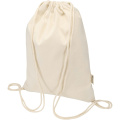 Peru Blend 180 g/m² GRS recycled drawstring bag 5L, Natural