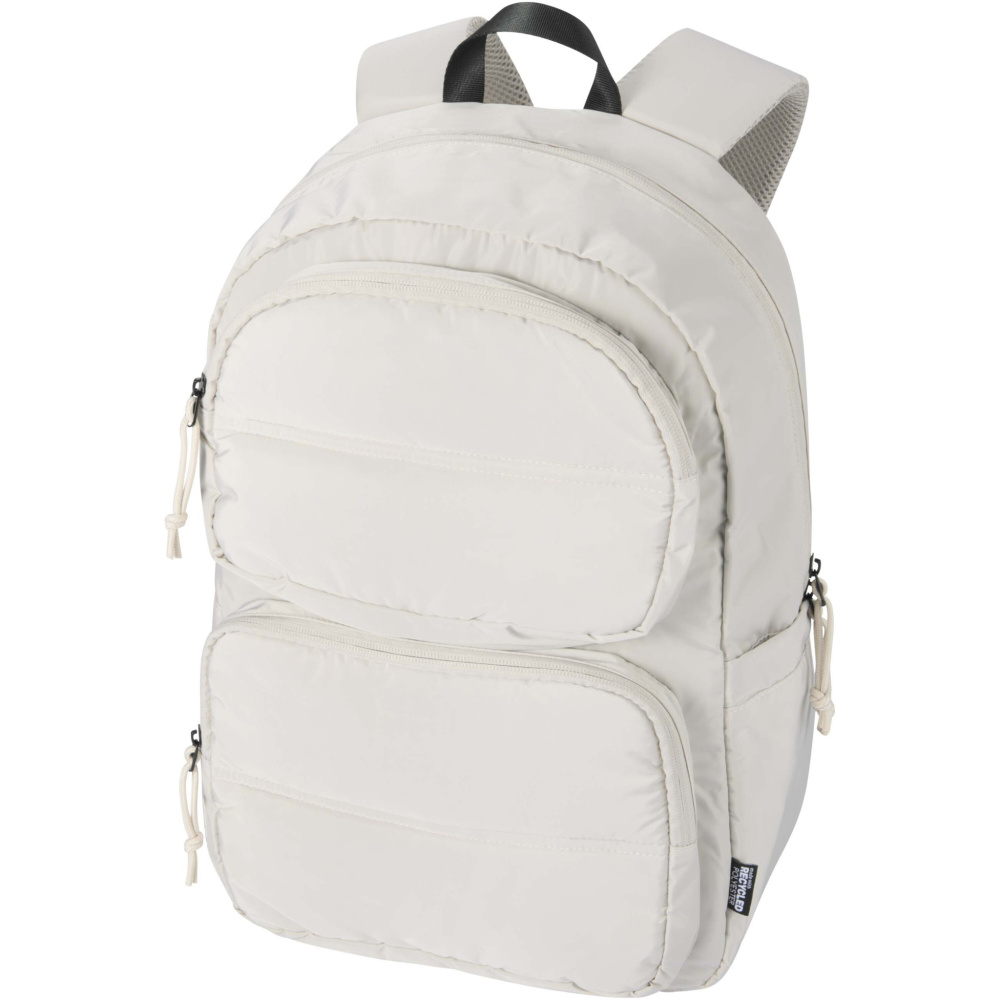 Logo trade promotional giveaway photo of: Puffer 15.6" GRS recycled laptop backpack 18L