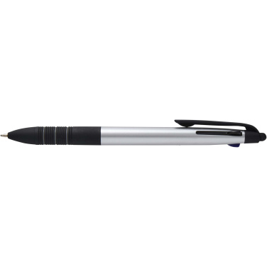 Logo trade promotional gifts picture of: Trine 3-ink RCS recycled ballpoint pen with stylus