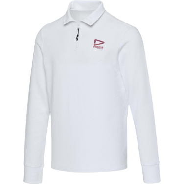 Logo trade advertising products picture of: Zeus long sleeve unisex half zip polo