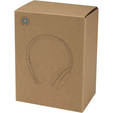Logo trade promotional giveaway photo of: Ancha recycled plastic over-ear wireless Bluetooth® headset