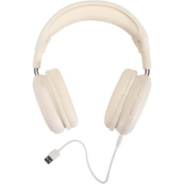 Logo trade corporate gifts image of: Alzir recycled plastic over-ear wireless Bluetooth® headset