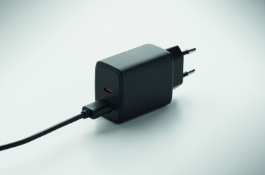 Logotrade promotional merchandise photo of: EU 2-pole wall adapter/charger