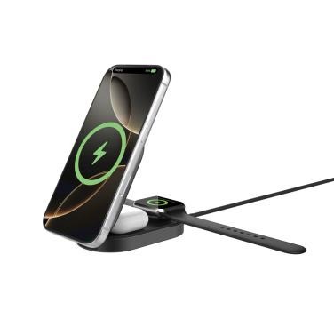 Logotrade promotional item image of: Quantum ultra-fast 3-in-1 25W Foldable Wireless Charger