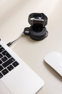 Logo trade corporate gift photo of: VINGA Baltimore RCS 2-in-1 Wireless 15W Travel Charger